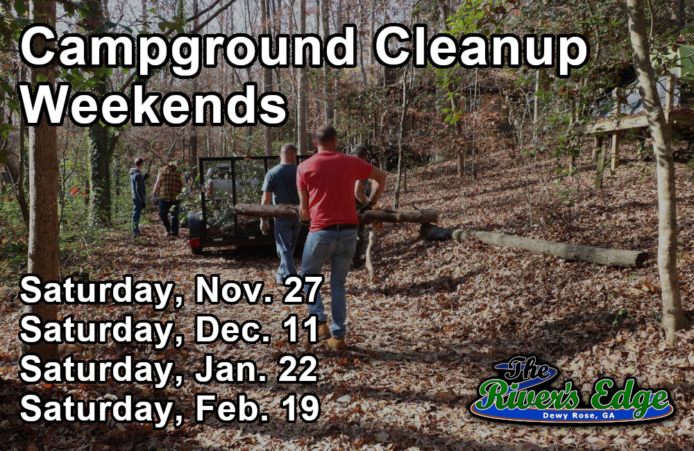 Graphic of Camp Cleanup Weekends